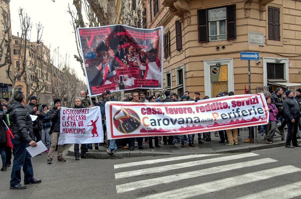 carovana periferie in corteo