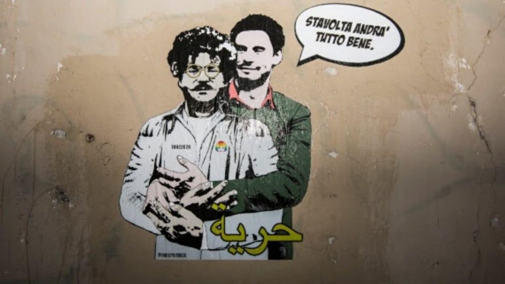 murale giulio regeni zaki