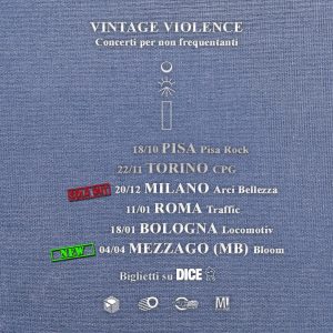 Vintage Violence_tour